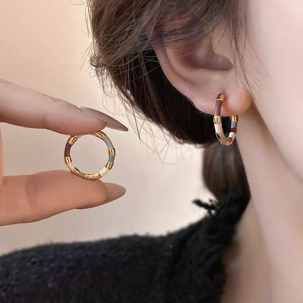 Elegant Gold and Silver Hoop Earrings